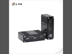 Mini 4K/60Hz HDMI 2.0 KVM USB melalui Extender Serat Optik Mendukung transmisi sinyal keyboard dan mouse