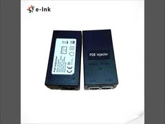10/100/1000Mbps 24V 24W POE Injector dengan Kabel Daya Peralatan daya jarak jauh Melalui kabel CAT 5/6