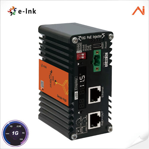 Latest company news about E-link Luncurkan LNK-AINJ601M 10G Industrial AI Smart Managed PoE Injector Series dengan Voltage Booster