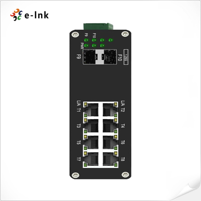 Managed Ethernet Switch Industrial 8 Port 10/100/1000T Gigabit ke 2-Port 1000X SFP Fiber
