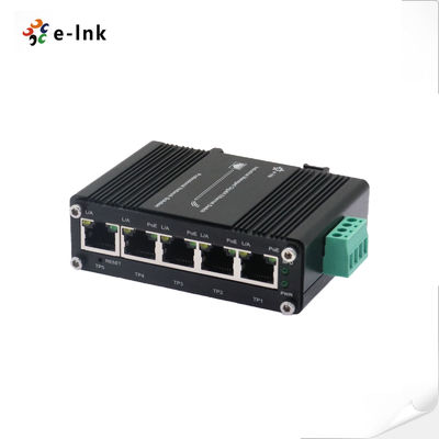 Mini Industrial Managed 4 Port 10/100/1000T 802.3at PoE 30W ke 1-port 10/100/1000T Uplink Gigabit Ethernet Switch