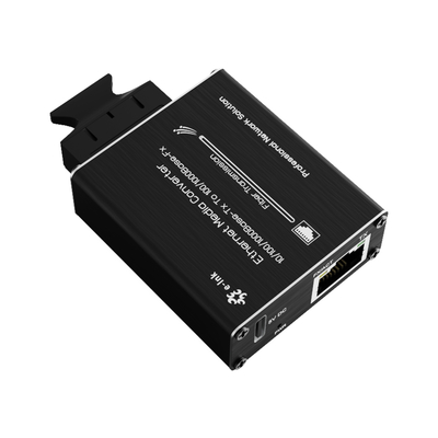 Micro tipe 10/100/1000Base-Tx ke 100/1000Base-Fx Ethernet Media Converter