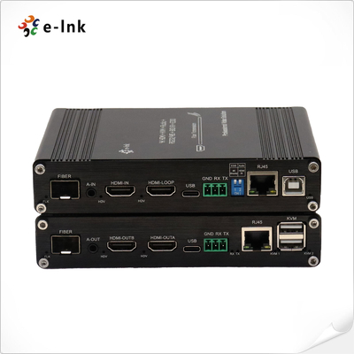 Multifungsi 4K 60Hz HDMI KVM Fiber Extender