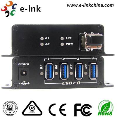 4 Port USB 2.0 Fiber Extender