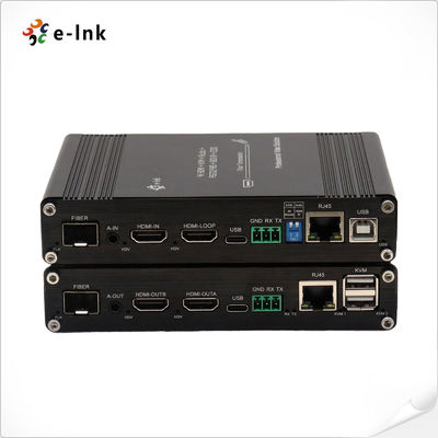 Multifungsi 4K 60Hz HDMI KVM Fiber Extender