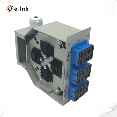 Panel Patch Serat Pemasangan Din-rail Dupleks 12SC