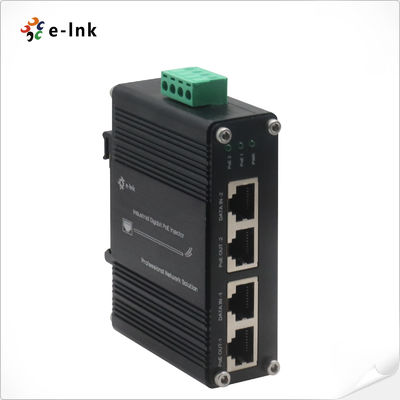 quality Injektor Gigabit PoE+ 2-Port Industri Input Daya 12~48VDC factory