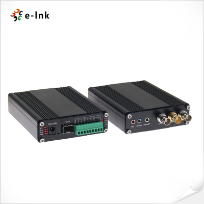 1Ch Bidirectional 3G-SDI dengan Loop-out + 1Ch Tally + 2Ch Bidirectional RS485 atau RS422 + 2Ch Stereo Audio + 1Ch Mikrofon melalui Konverter Serat
