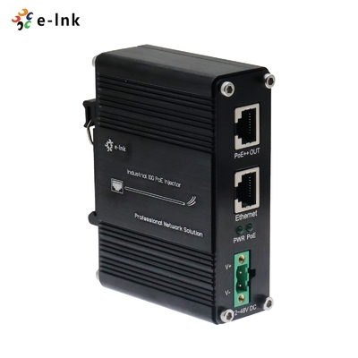 12 ~ 48V DC Power Input Industri 10G 60W PoE Injector