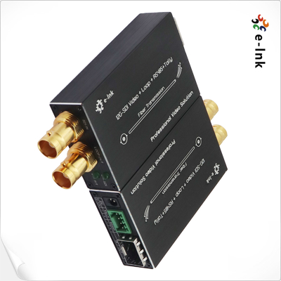 Mini 12G-SDI ke Konverter Serat dengan Tally dan RS485