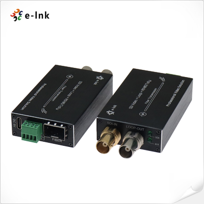 Mini-type 3G-SDI ke Konverter Serat dengan Tally & Reverse RS485
