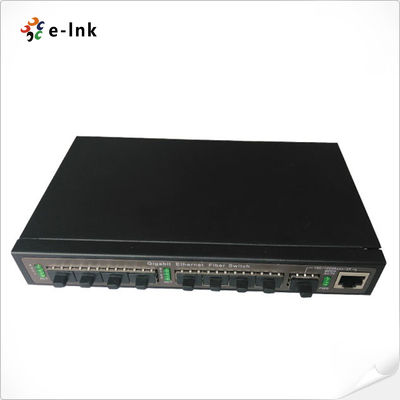Sakelar Fiber Uplink 8x100M Port SFP + 1x1000M Port SFP / Port TP (Kombinasi)