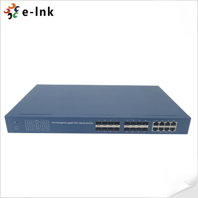 Sakelar Fiber Gigabit Manajemen 8G + 16SFP