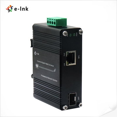 Mini Industrial 1-Port 100/1000X SFP Ke 1-Port 10/100/1000T 60W PoE++ Media Converter
