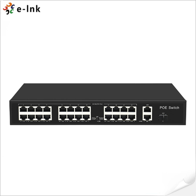 Sakelar Ethernet 24*10/100M PoE + 2*10/100/1000M Uplink RJ45 + 1*1000M Uplink SFP