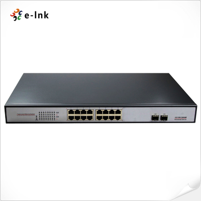 16G + 2SFP Unmanaged PoE Switch dengan PoE+