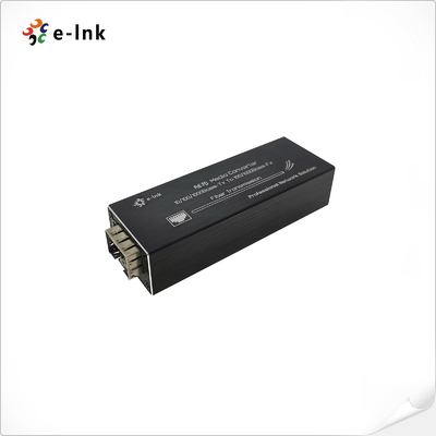 Mikro Mini 802.3at PoE+ PD 10/100/1000BASE-T ke 100/1000BASE-X SFP Media Converter