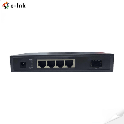 Sakelar Ethernet 4-port 10/100/1000BASE-T + 1-port 1000BASE-FX SFP