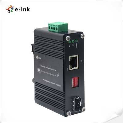 Industri Mini 10G/5G/2.5G/1G/100M Tembaga ke 10GBASE-X SFP+ Media Converter