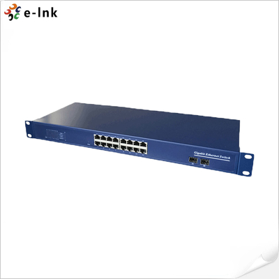 Sakelar Gigabit 16-port 10/100/1000M dengan 2 slot SFP