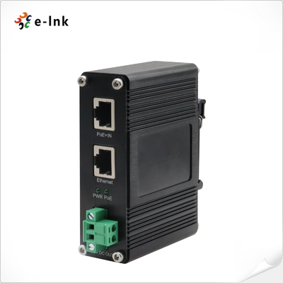Industri 10/100/1000Mbps 802.3at PoE+ Tegangan Output Splitter 19VDC