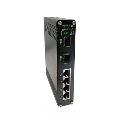 Industrial 4-port 10/100/1000Base-T + 2-port 1000BASE-X Ethernet Switch