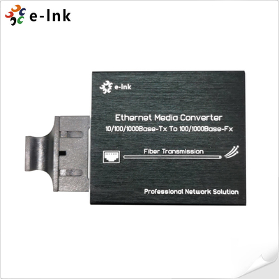 Micro tipe 10/100/1000Base-Tx ke 100/1000Base-Fx Ethernet Media Converter