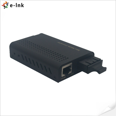 Mini 10/100/1000Base-TX ke 1000Base-FX Fiber Media Converter