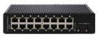 Sakelar Ethernet Industrial Terkelola Gigabit 16+2F Jaringan