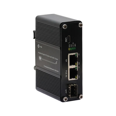 quality Sakelar Ethernet Industrial PD Mini Gigabit dengan Output Tipe-C Pemasangan DIN-Rail dan Dinding factory