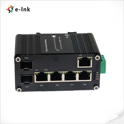 quality Industrial PoE Didukung 5-Port 10/100/1000T + 2-Port 100/1000X SFP Ethernet Switch dengan PoE Passthrough factory