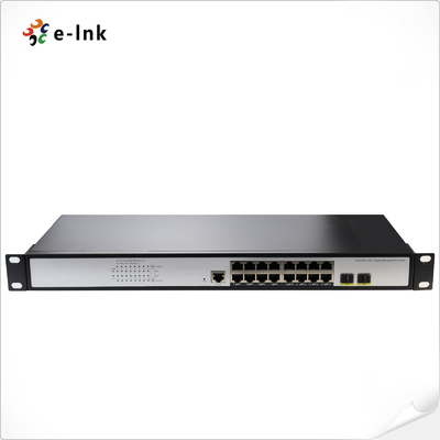 L2 + 16-PORT 10/100/1000T 802.3at POE + 2-PORT 100/1000X SFP Sakelar Managed