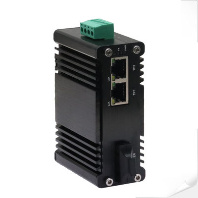 Mini Industrial 2-Port 10/100/1000Base-TX ke 1000Base-X Media Converter