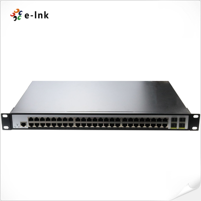 Sakelar Terkelola SFP 100/1000X L2+ 48-Port 10/100/1000T 802.3at PoE + 4-Port