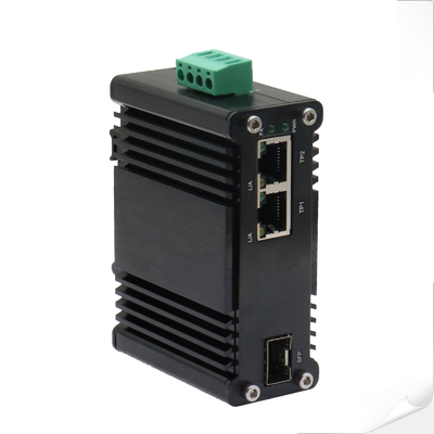 Mini Industrial 1-Port 100/1000X SFP Ke 2-Port 10/100/1000T Ethernet Media Converter