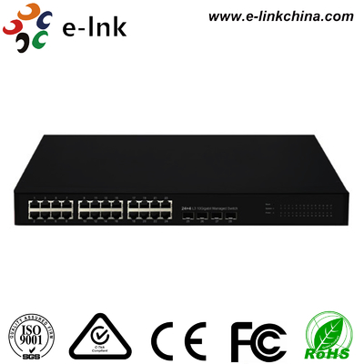 Sakelar Ethernet L3 Terkelola 24G + 4 10G SFP+