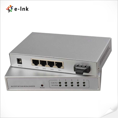 10/100/1000m dikelola 1FX + 4TX Fiber Switch