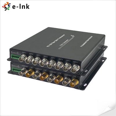 4-Channel 3G-SDI Fiber Converter dengan RS485 & Tally