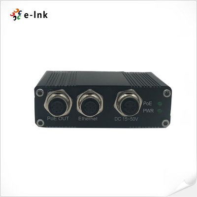 EN50155 Industrial 10/100/1000M/2.5G/5G 90W PoE Injector with M12 connector