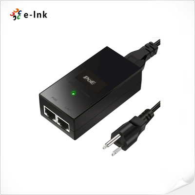 Injektor POE 24V 24W dengan Kabel Daya untuk 10/100/1000Mbps