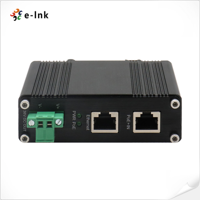 Industri 10/100/1000Mbps 802.3at PoE+ Tegangan Output Splitter 36VDC