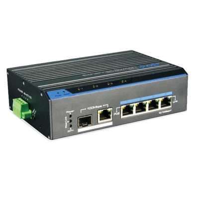 Industrial 4 Ports PoE ((250M) Switch Ethernet Cepat