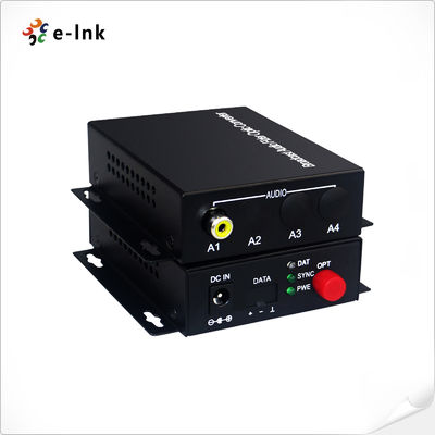 Audio RCA 1Ch melalui Konverter Serat Optik