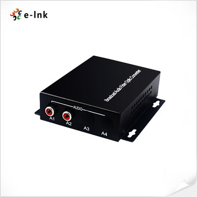 Audio RCA 2Ch melalui Konverter Serat Optik