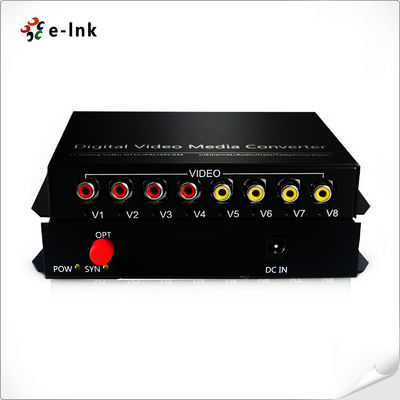 Audio RCA Dua Arah 4Ch melalui Konverter Serat Optik