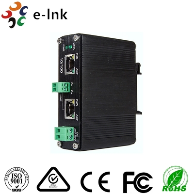 Industri 10/100Base-TX Ethernet melalui UTP dengan PoE+ & PoW Extender