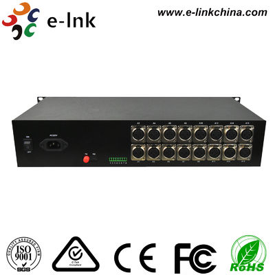 1~16 XLR menyiarkan Multiplexer serat audio