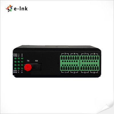 Industri 1~4Ch RS232/RS422/RS485 Serial Fiber Media Converter