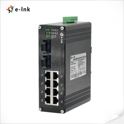 Industrial 8-port 10/100Base-T + 2-port 100BASE-FX Ethernet Switch