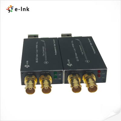 Mini 12G-SDI ke Konverter Serat dengan Tally dan RS485